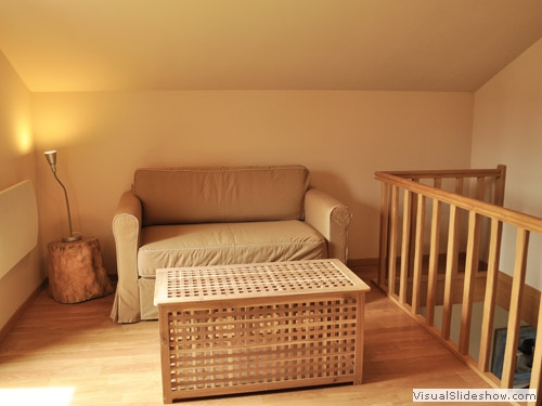 Mezzanine with sofa-bed